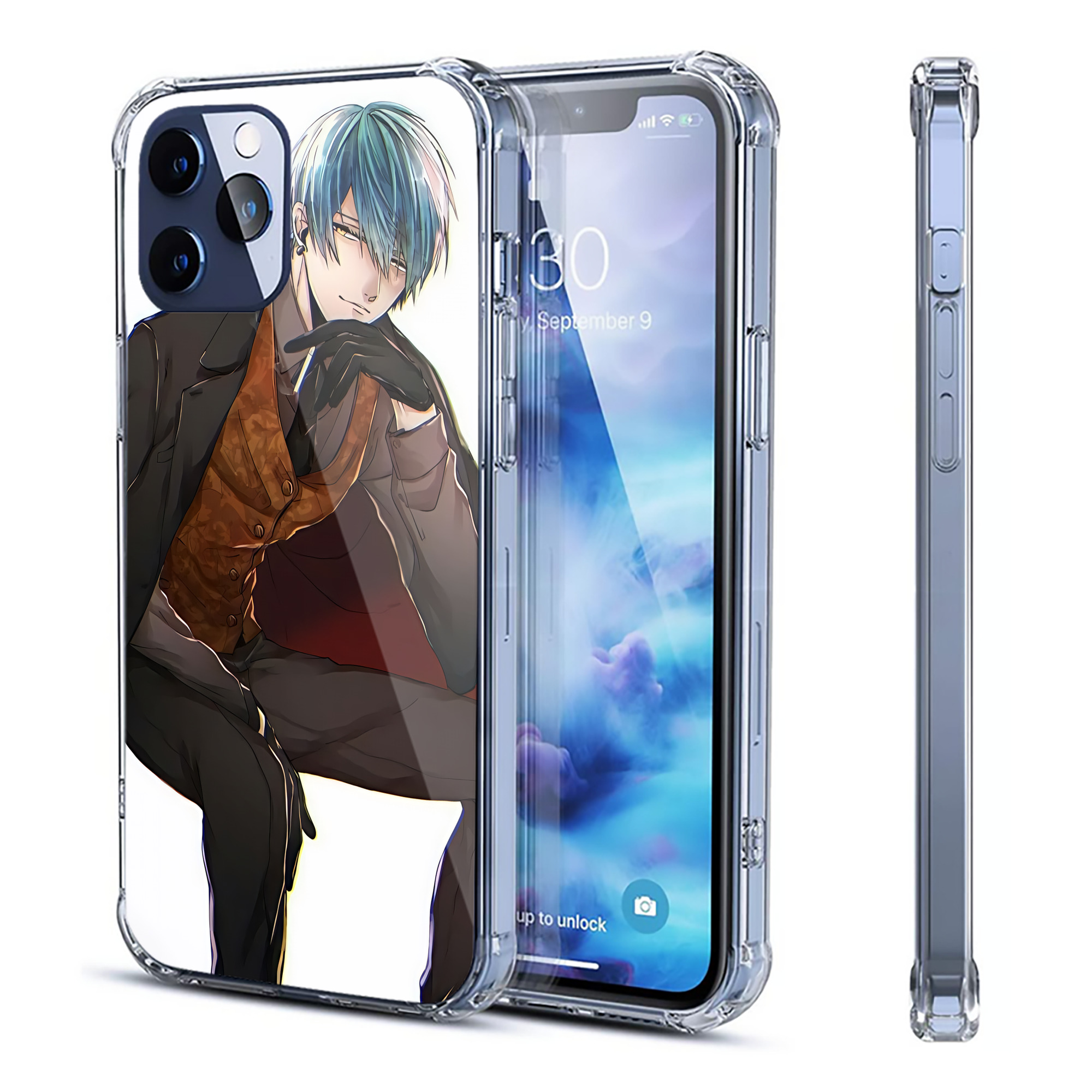 （画像用） 刀剣乱舞 Touken Ranbu 【iPhone 12シリーズ対応】透明スマホケース（クリアソフトケース）